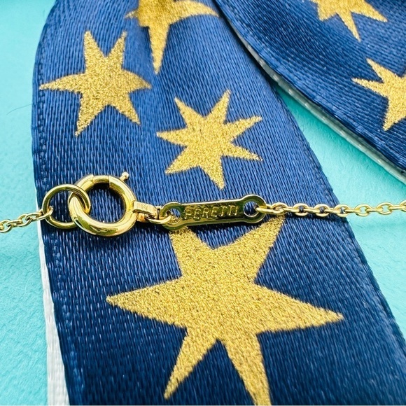 RARE Tiffany & Co. Vintage Coral Letter “A” Initial Necklace 18K Yellow Gold Box - Picture 6 of 10